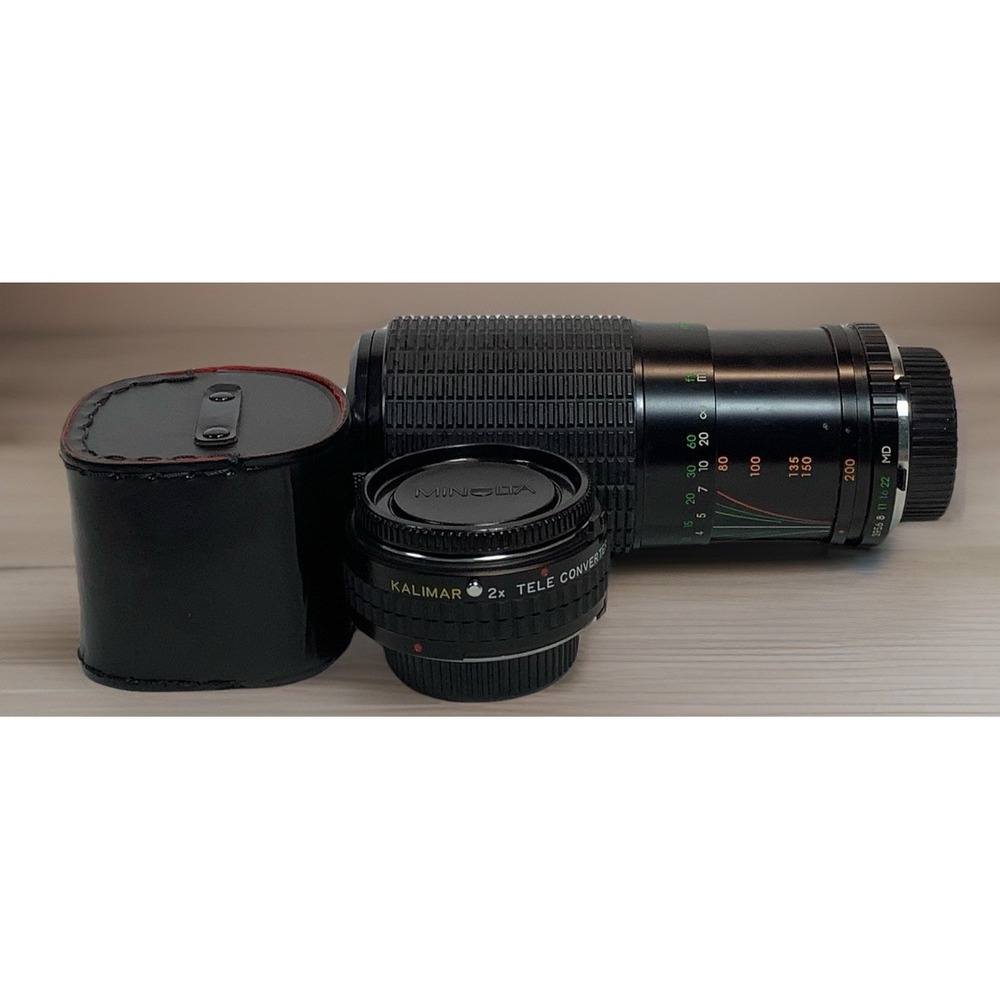 Kalimar 2x Tele Converter M/MD Lens Plus Kalimar Zoom 50-200mm See Description